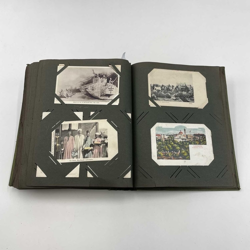 909 - Postcard Album. An album containing approximately 250 postcards. The majority are Continental, North... 