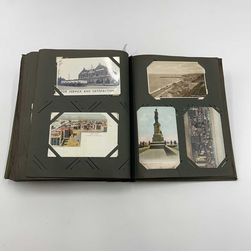 909 - Postcard Album. An album containing approximately 250 postcards. The majority are Continental, North... 