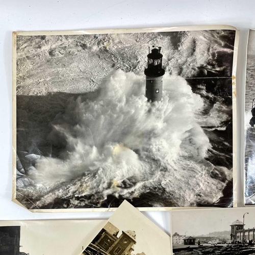 925 - Cornwall Interest: Penzance Photos - 1963 Storms/Floods. Approximately 20 photos mostly postcard siz... 