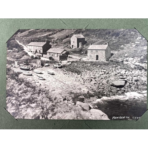 926 - Cornwall Interest: Postcards - West Penwith Red album containing 150+ cards all of the local area, P... 