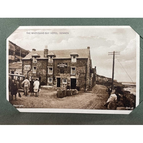 926 - Cornwall Interest: Postcards - West Penwith Red album containing 150+ cards all of the local area, P... 