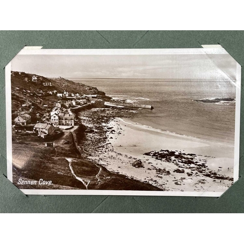 926 - Cornwall Interest: Postcards - West Penwith Red album containing 150+ cards all of the local area, P... 