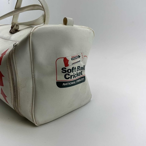 952 - England Cricket Interest - A Signed Wrigley's Spearmint Sports Holdall Bag by Alan Lamb. A double-ha... 