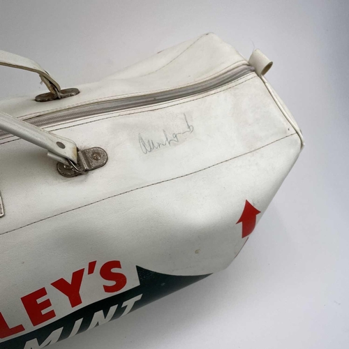 952 - England Cricket Interest - A Signed Wrigley's Spearmint Sports Holdall Bag by Alan Lamb. A double-ha... 