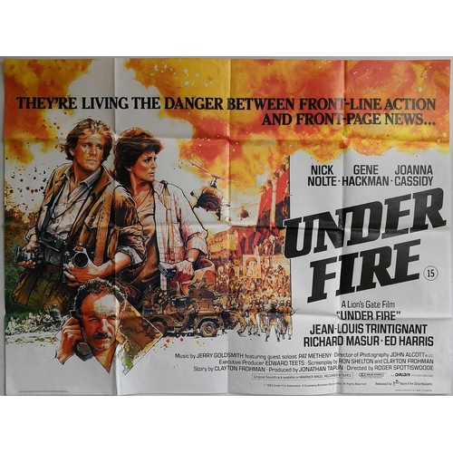 955 - Cinema Posters - 6x 1980s Posters 75x100 cms. 1: Without a Clue - Michael Caine 2: Under Fire - Nick... 