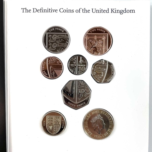 97 - Great Britain Royal Mint 2015 Definitive Proof Coin and Uncirculated 2015 Circulating Coin Sets Comp... 