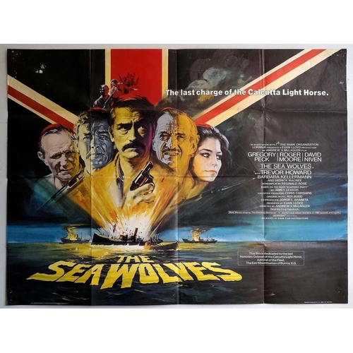 970 - Cinema Posters x 8. All with some damage caused by folding and/or mounting, all 100x75cms 1) Sea Wol... 