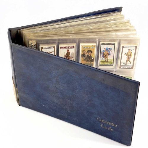 975 - Cigarette Card Sets Military x15. Album containing 15 sets of cards including - Wills, Recruiting Po... 