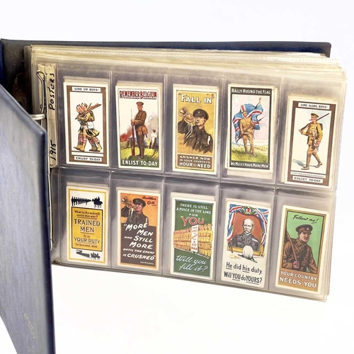 975 - Cigarette Card Sets Military x15. Album containing 15 sets of cards including - Wills, Recruiting Po... 