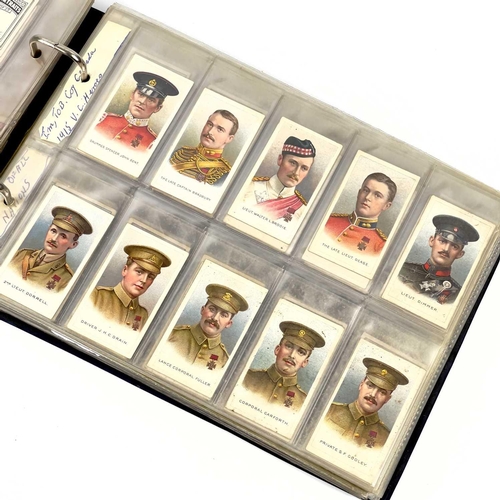 975 - Cigarette Card Sets Military x15. Album containing 15 sets of cards including - Wills, Recruiting Po... 