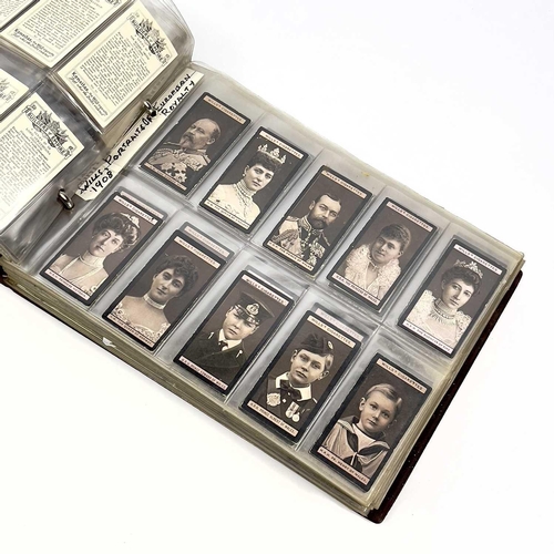 976 - Cigarette Card Sets x17. Album containing 17 sets of cards including - Wills, Portraits of European ... 