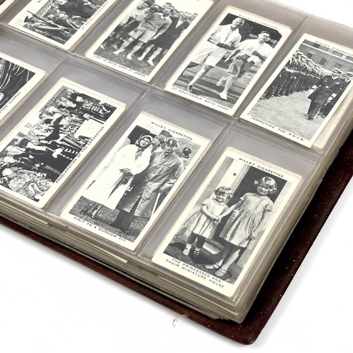 976 - Cigarette Card Sets x17. Album containing 17 sets of cards including - Wills, Portraits of European ... 