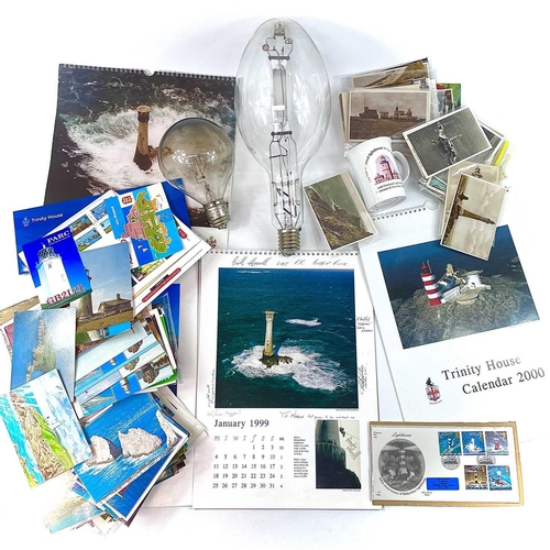 978 - Lighthouse Postcards, Ephemera Etc. A mixed lot of 60+ vintage lighthouse postcards plus many more m... 