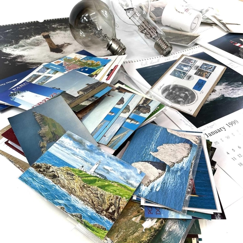 978 - Lighthouse Postcards, Ephemera Etc. A mixed lot of 60+ vintage lighthouse postcards plus many more m... 