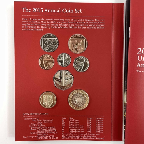 98 - Great Britain Royal Mint 2015 United Kingdom Annual Coin Set. Comprising all definitive and commemor... 