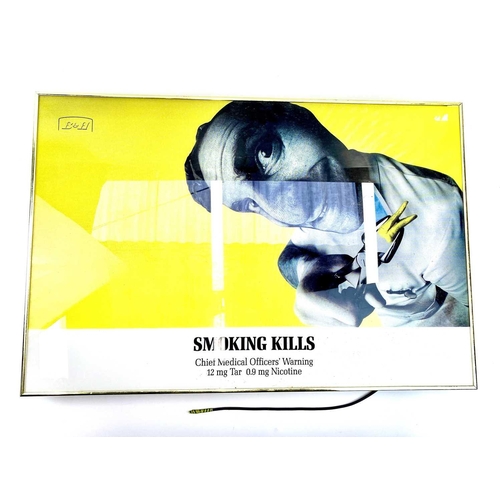 980 - Smoking Interest. An illuminated Benson & Hedges tobacco advertising illuminated sign, size (88 x 60... 