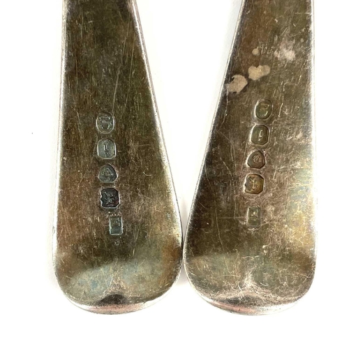 118 - A pair of George IV silver berry spoons by John Harris. London 1824, 5 toz.