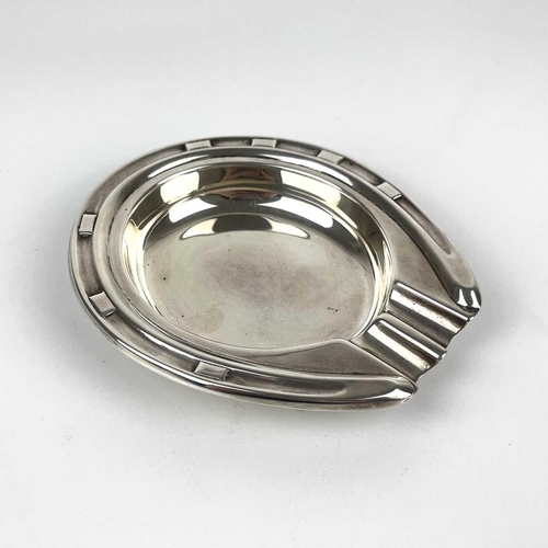 26 - A George VI silver horseshoe ashtray by Adie Bros Ltd. Birmingham 1938, width 12cm, 2.91 toz.