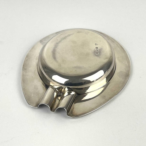 26 - A George VI silver horseshoe ashtray by Adie Bros Ltd. Birmingham 1938, width 12cm, 2.91 toz.