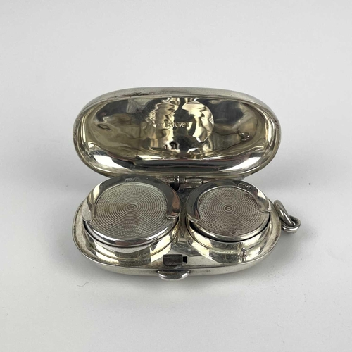 323 - An Edwardian silver sovereign and half sovereign coin case, Chester 1903. Together with a George V s... 