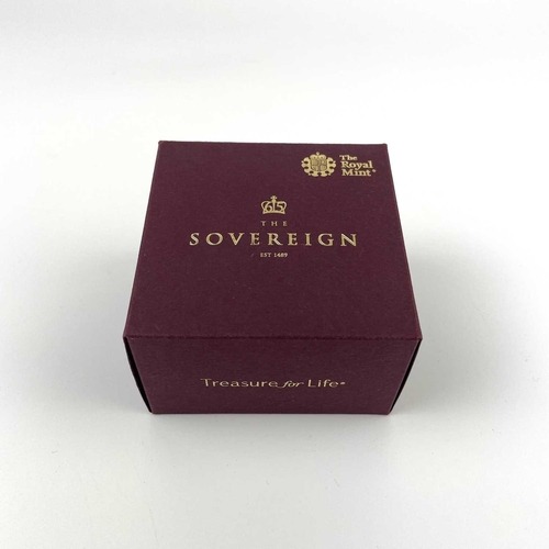 344 - A 2018 full sovereign coin. Within Royal Mint box with certificate.