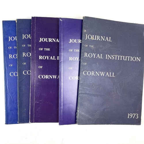 10 - A collection of Cornish journals. Journal of the Royal Institution of Cornwall New Series 1969-1974,... 