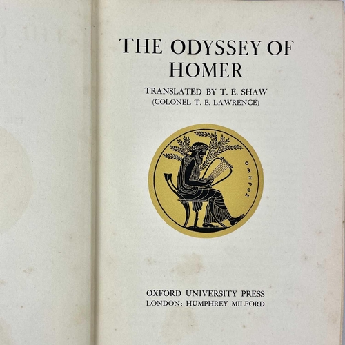 103 - T.E. LAWRENCE Oriental Assembly 1st edition 1939 together with The Odyssey of Homer 1935, Revolt in ... 