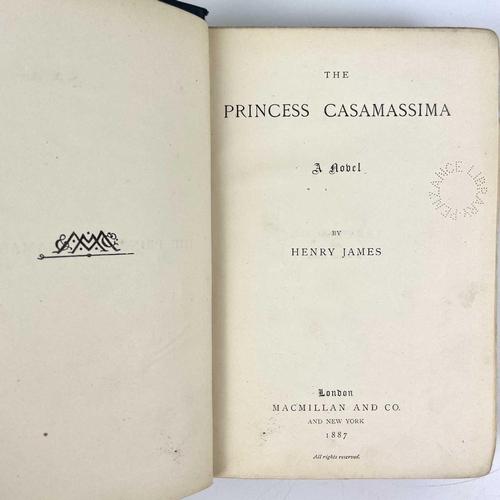 104 - Henry James first editions. 'The Finer Grain,' first edition, original cloth with god decorations to... 