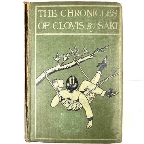 107 - H. H. MUNRO (Saki). 'The Chronicles of Clovis'. First edition, original pictorial coth, slight split... 