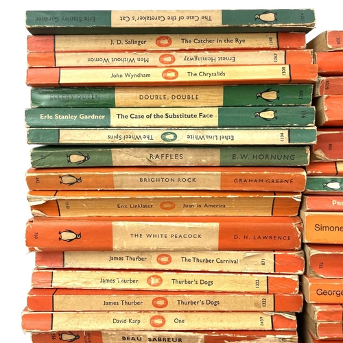 109 - Fifty-three vintage paperbacks by 'Penguin'. Including the titles Animal Farm, I, Claudius, Brighton... 