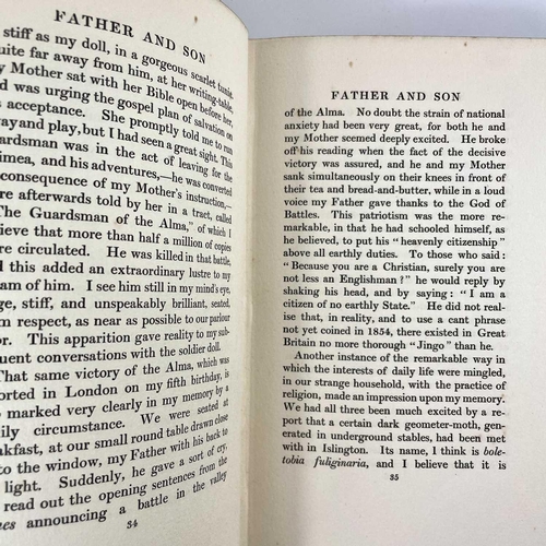 111 - EDMUND GOSSE Father and Son A Study of Two Temperaments 1st edition 1907, together with EDMUND GOSSE... 