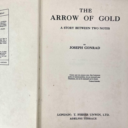 126 - JOSEPH CONRAD The Arrow of Gold 1919, together with W.R. INGE God and the Astronomers 1933, JOHN OSB... 