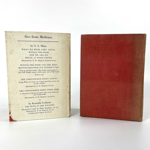 127 - A.A MILNE 'The World of Pooh' 1st edition 1958, with dj unclipped chipped and frayed, mold to cloth;... 