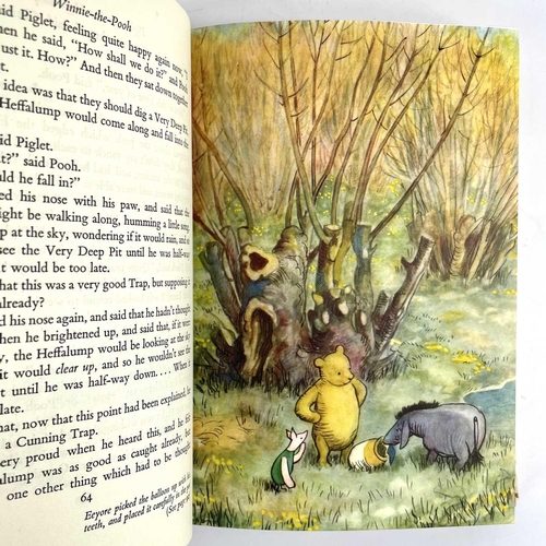 127 - A.A MILNE 'The World of Pooh' 1st edition 1958, with dj unclipped chipped and frayed, mold to cloth;... 