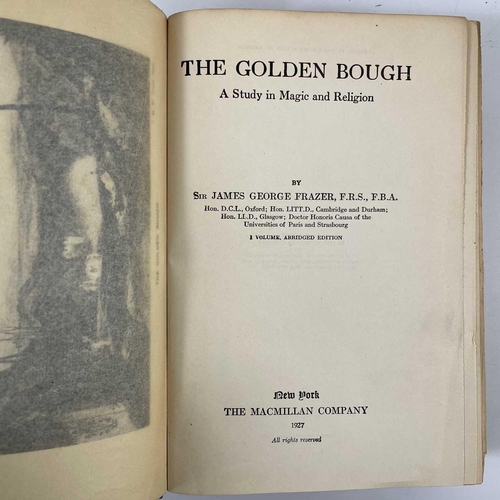 128 - J.G FRAZER The Golden Bough 1927, together with SIR WALTER SCOTT, BART, Letters on Demonology and Wi... 