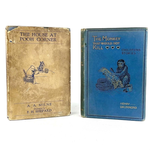 129 - HENRY DRUMMOND. 'The Monkey That Would Not Kill'. First edition, original pictorial cloth, full-page... 