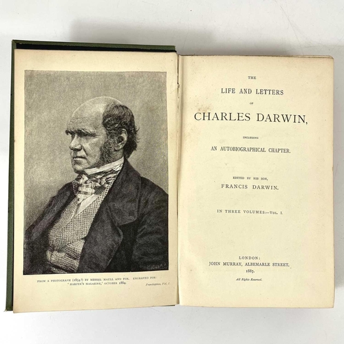 147 - THE LIFE AND LETTERS OF CHARLES DARWIN. Edited by his son Francis Darwin (1887) London : John Murray... 