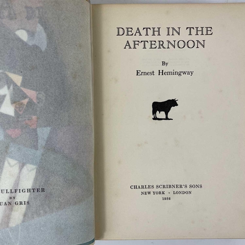 149 - DEATH IN THE AFTERNOON By Ernest Hemingway. (1932) NewYork : Charles Scribner’s Sons (1)