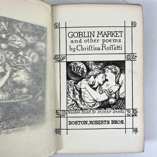 154 - CHRISTINA G. ROSSETTI. 'Goblin Market and Other Poems'. Original cloth, rubbed and bumped, front boa... 