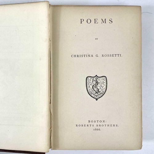 154 - CHRISTINA G. ROSSETTI. 'Goblin Market and Other Poems'. Original cloth, rubbed and bumped, front boa... 