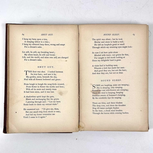 154 - CHRISTINA G. ROSSETTI. 'Goblin Market and Other Poems'. Original cloth, rubbed and bumped, front boa... 