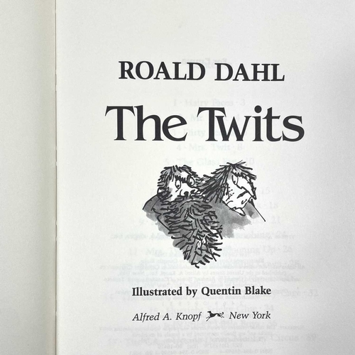 156 - Six works by Roald Dhal. THE TWITS By Roald Dahl (1981) Alfred A Knopf. First US edition Together wi... 