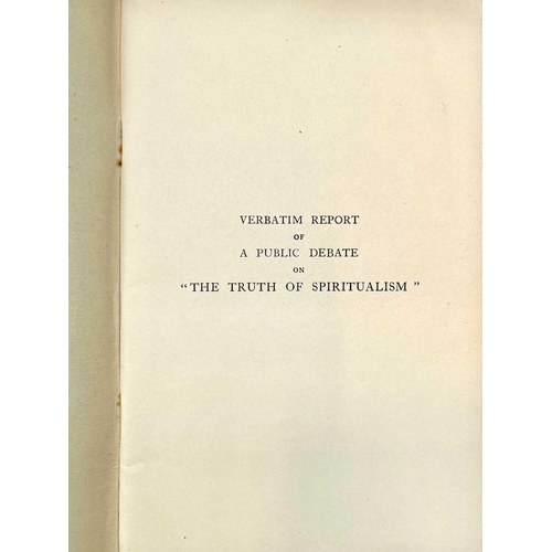 168 - 'Public Debate on Spiritualism between Sir Arthur Conan Doyle and Joseph McCabe'. Pamphlet, original... 