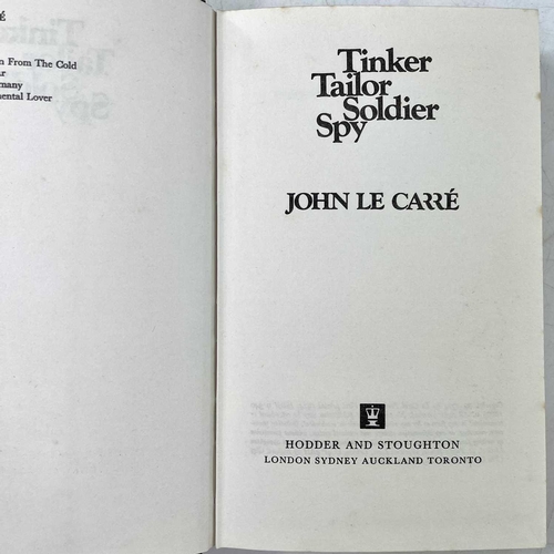 170 - JOHN LE CARRE 'Tinker Tailor Soldier Spy,' first edition, original cloth, small tears to top and sun... 