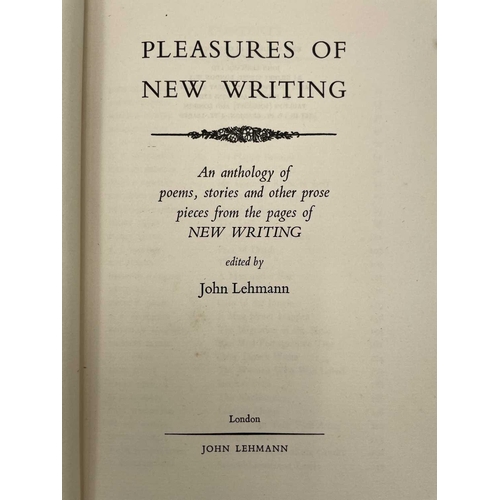 176 - JOHN LEHMANN (Ed) 'Pleasures of New Writing,' typed and signed letter to author K. B. Poole, handwri... 