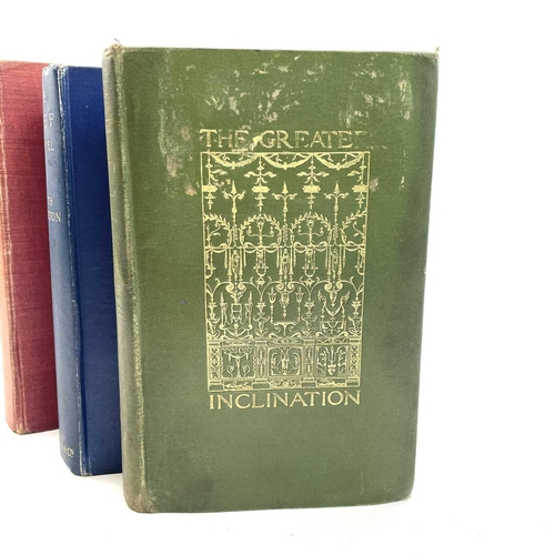 177 - EDITH WHARTON 'Greater Inclination,' first UK edition, original cloth, rubbed and bumped, tide mark ... 