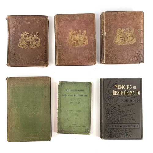 183 - CHARLES DICKENS 'Sketches by Boz,' original cloth, some sun bleaching, rubbed and bumped, cracked jo... 