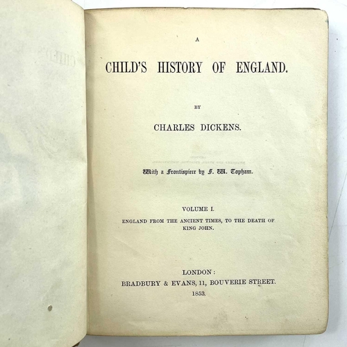 183 - CHARLES DICKENS 'Sketches by Boz,' original cloth, some sun bleaching, rubbed and bumped, cracked jo... 