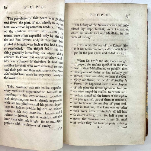 185 - SAMUEL JOHNSON 'The Lives of the English Poets; And a Criticism on Their Works,' first 'pirated' edi... 