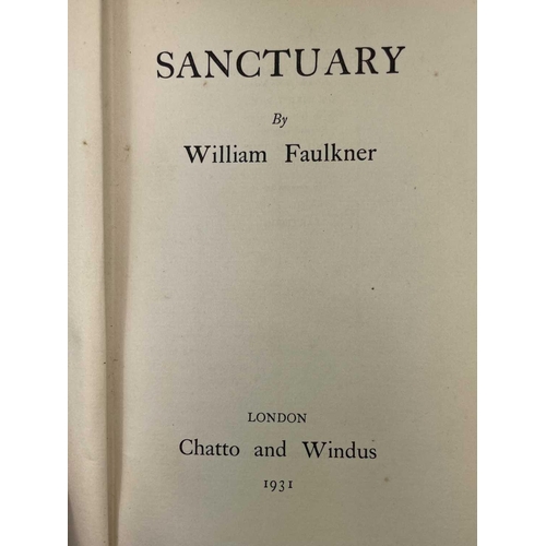 186 - WILLIAM FAULKNER. 'Soldiers Pay,' first UK edition, original cloth, spotting throughout, Chatto and ... 